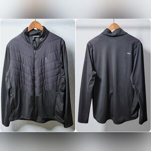 KJUS Release Jacket Black Zip 80g Insulated Vented Mens XL Golf 4 Way Stretch